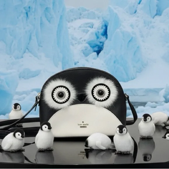 NWOT Kate Spade Novelty RARE Large Hilli Penguin Crossbody Bag - Picture 2 of 9